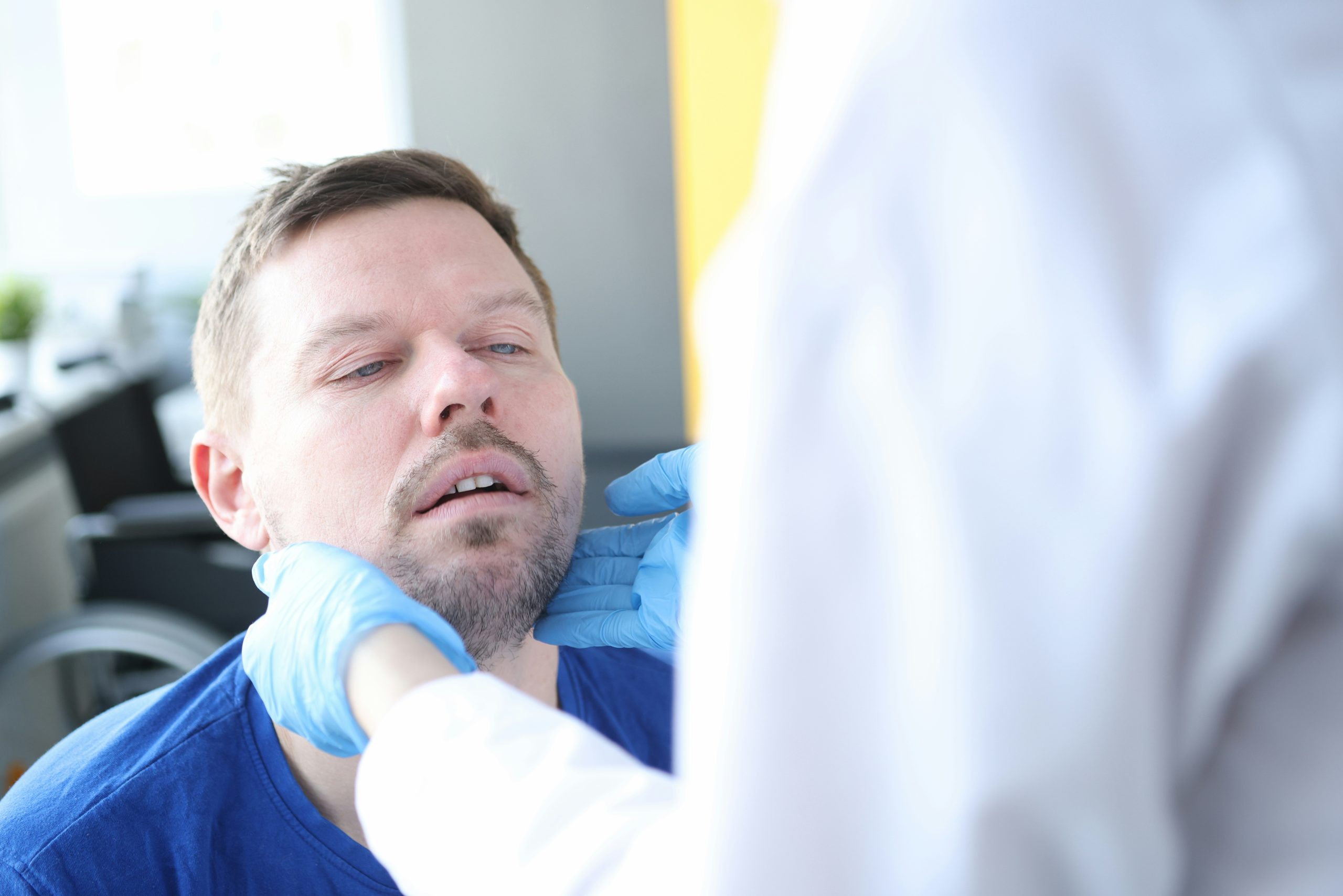 Dental Blog 7 Patient being examined by a dentist for possible signs of a root canal infection